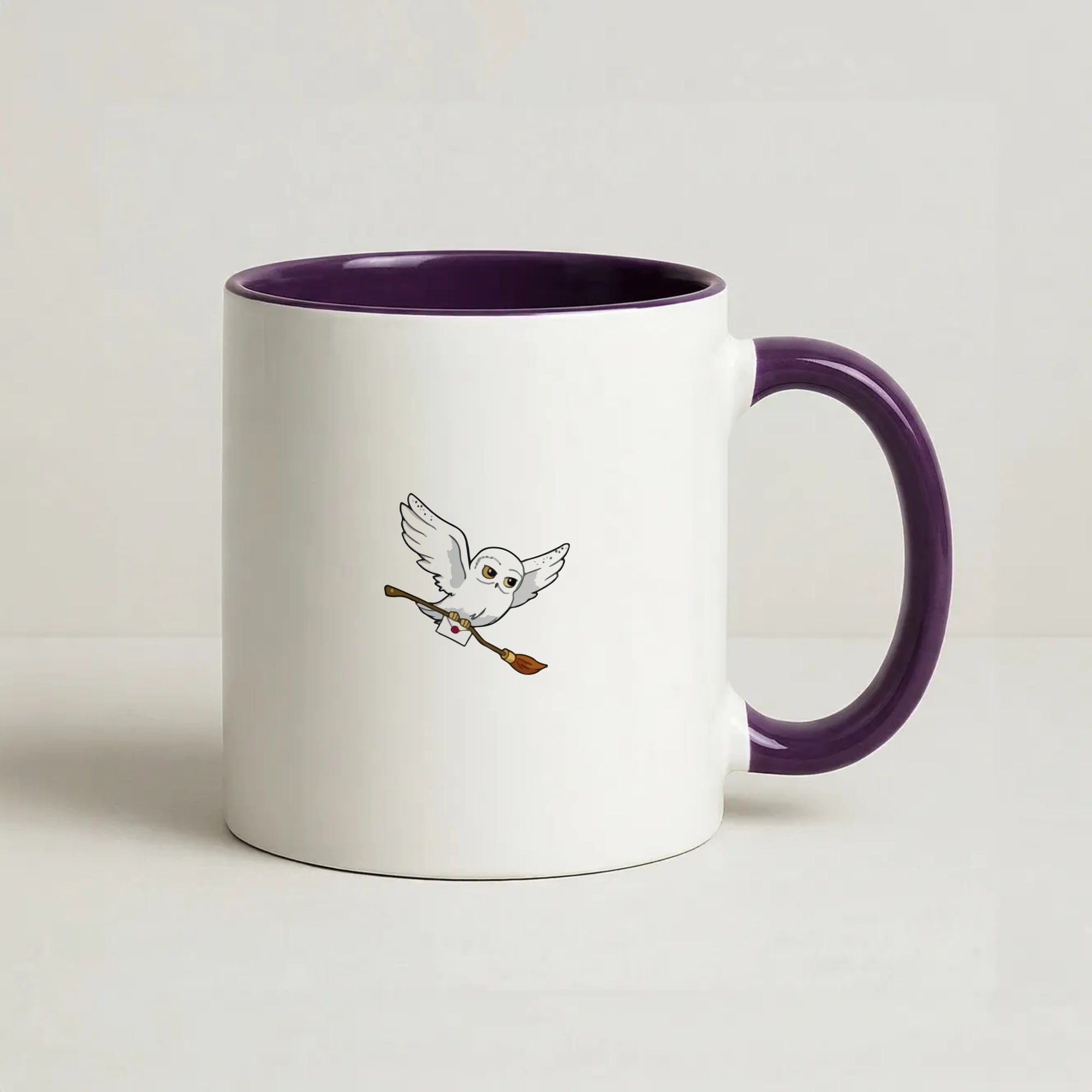 Messenger Owl Hedwig Coffee Purple Mug