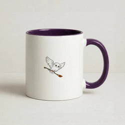 Messenger Owl Hedwig Coffee Purple Mug