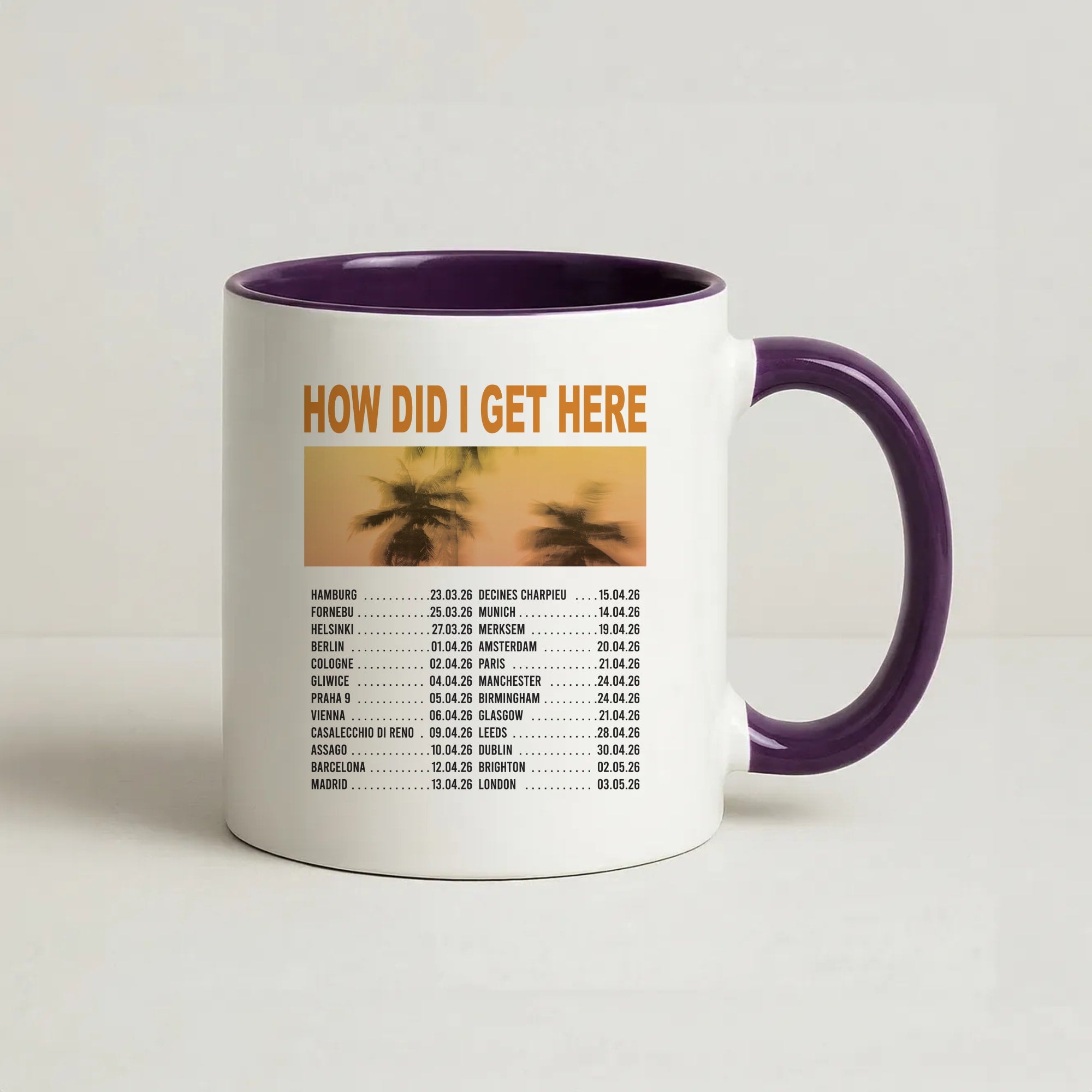 HDIGH Tour 2026 Coffee Purple Mug