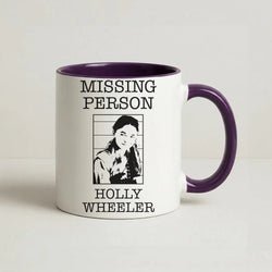 Missing Person Holly Coffee Purple Mug