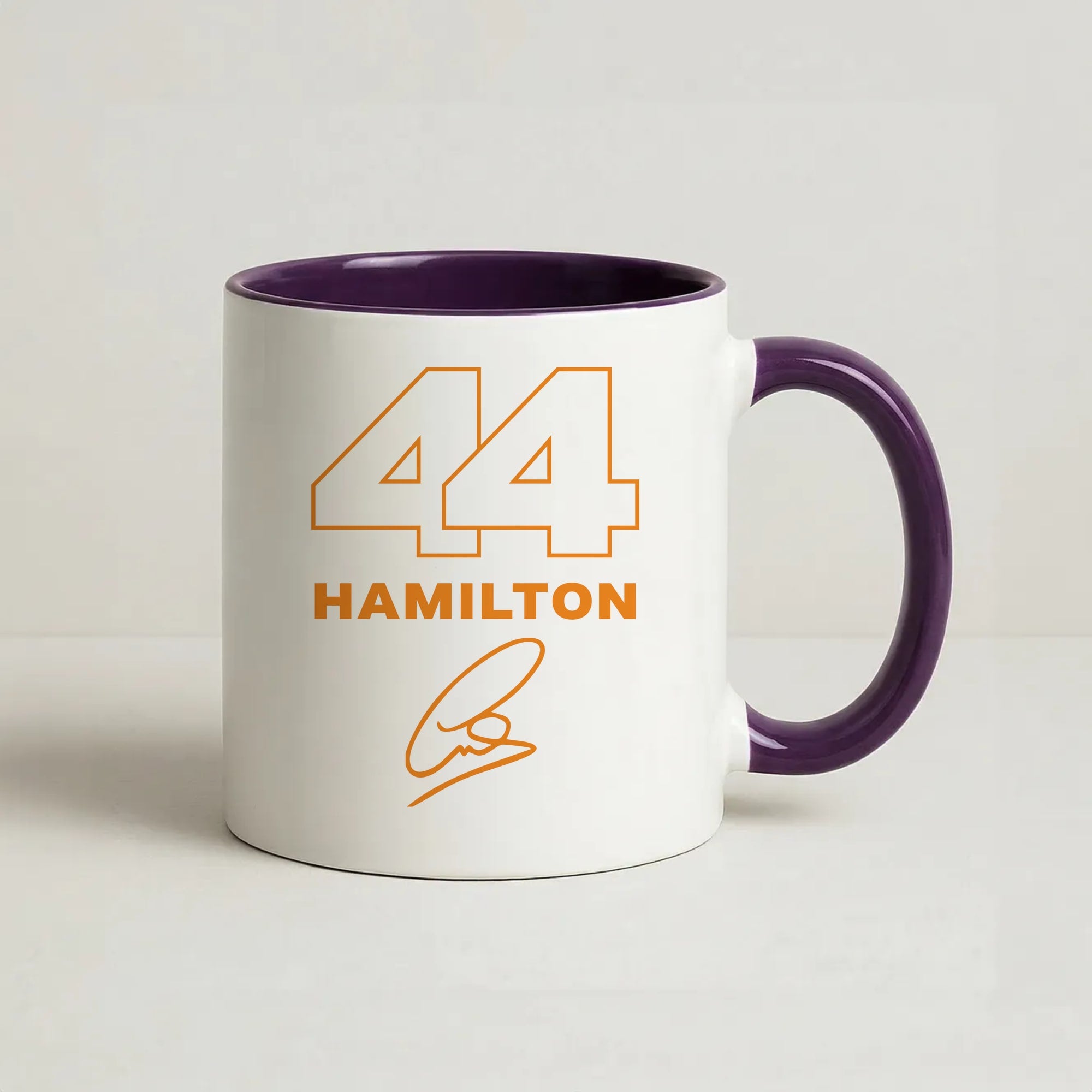 Stripes 44 Hamilton Coffee Purple Mug