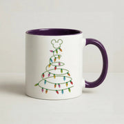 Cartoon Mouse Christmas Tree Lights Mug 10