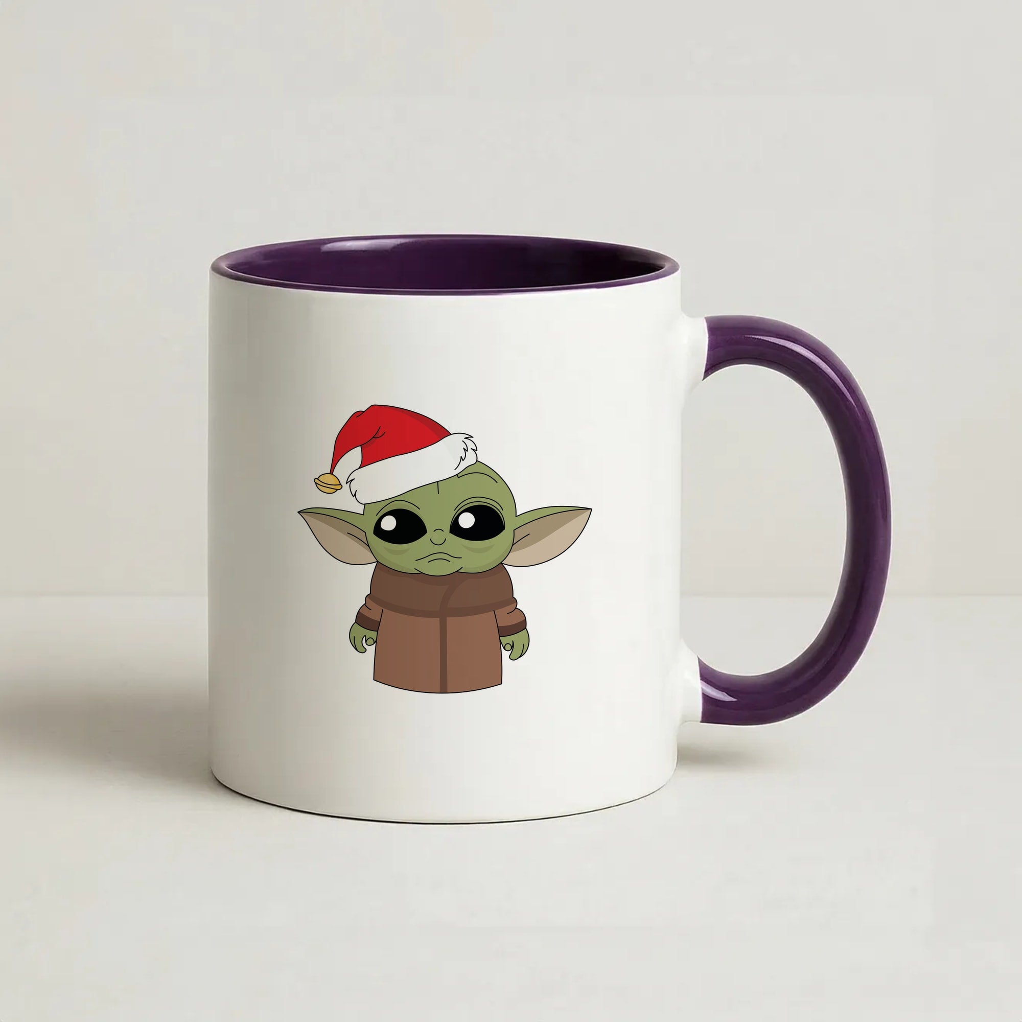 Baby Yoda Coffee Purple Mug