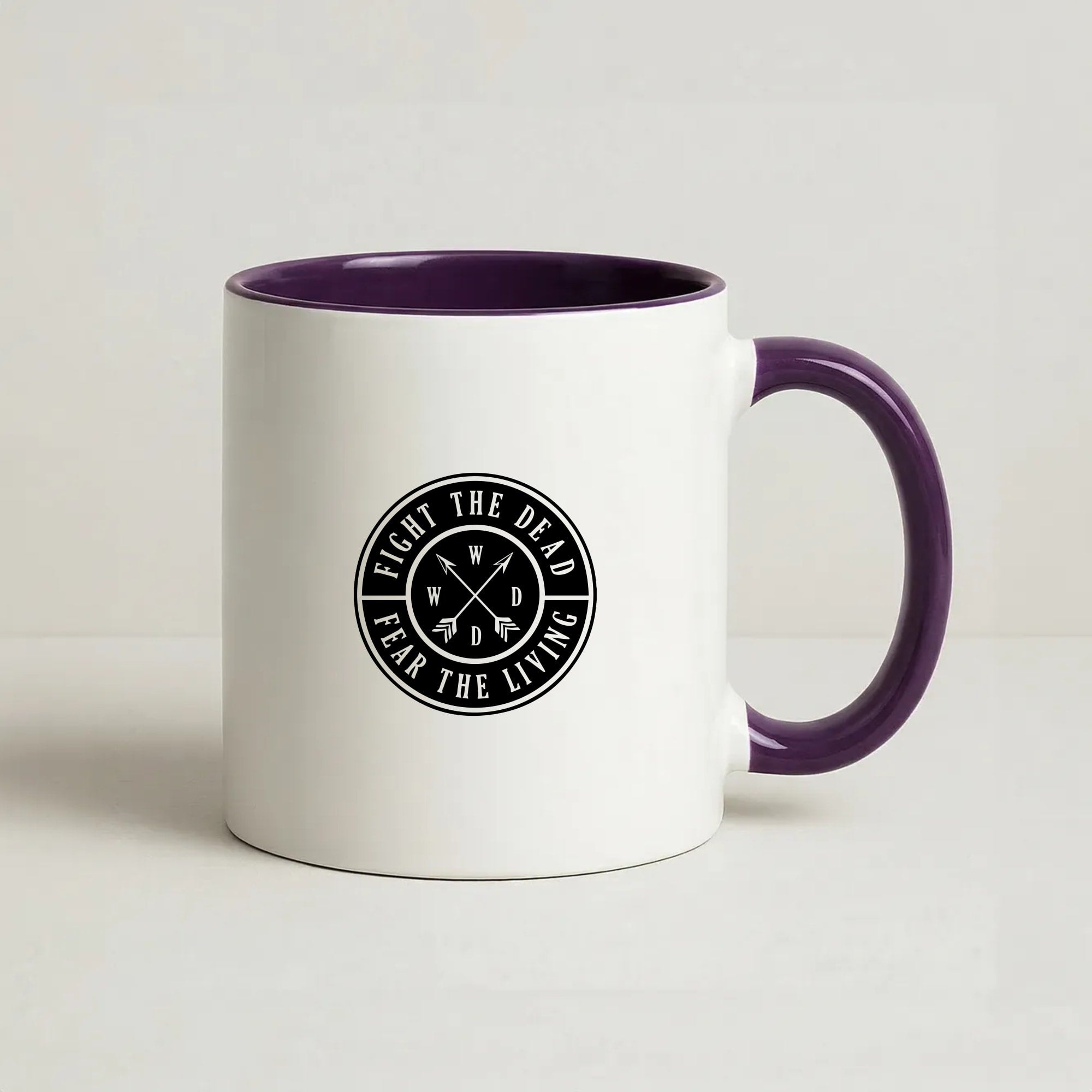 Fight The Dead, Fear The Living - TWD Coffee Purple Mug