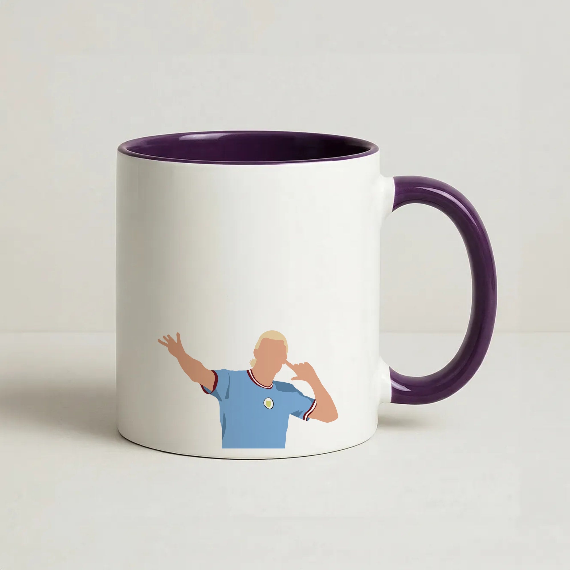 Haaland - Football Coffee Purple Mug