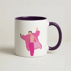 Harry Black Coat  Coffee Purple Mug