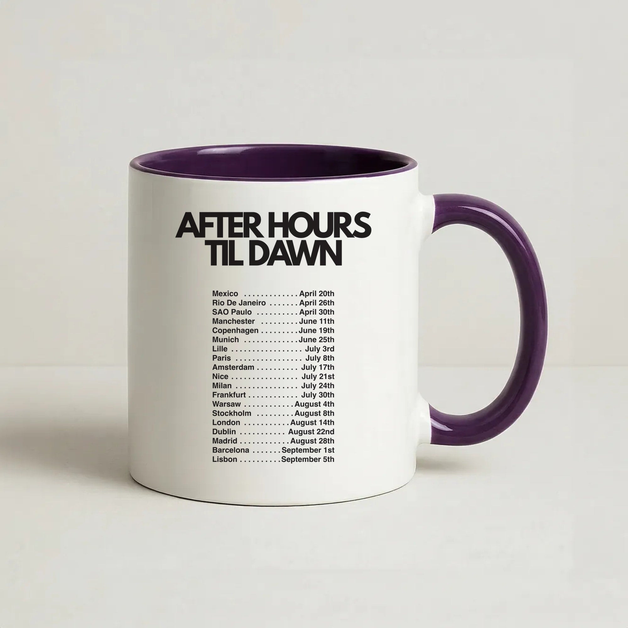 2026 Tour AHTD Coffee Purple Mug