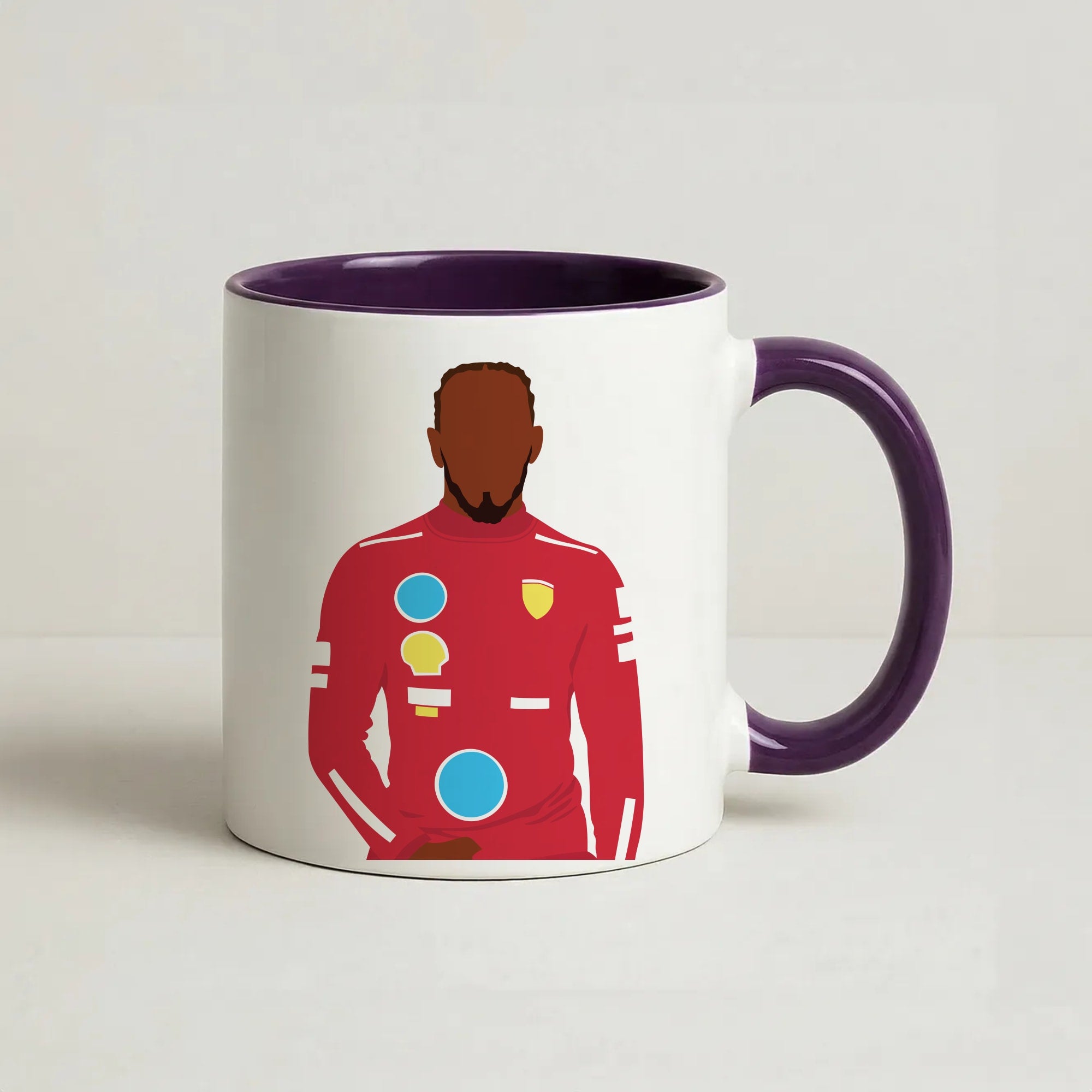 Hamilton In Red Coffee Purple Mug