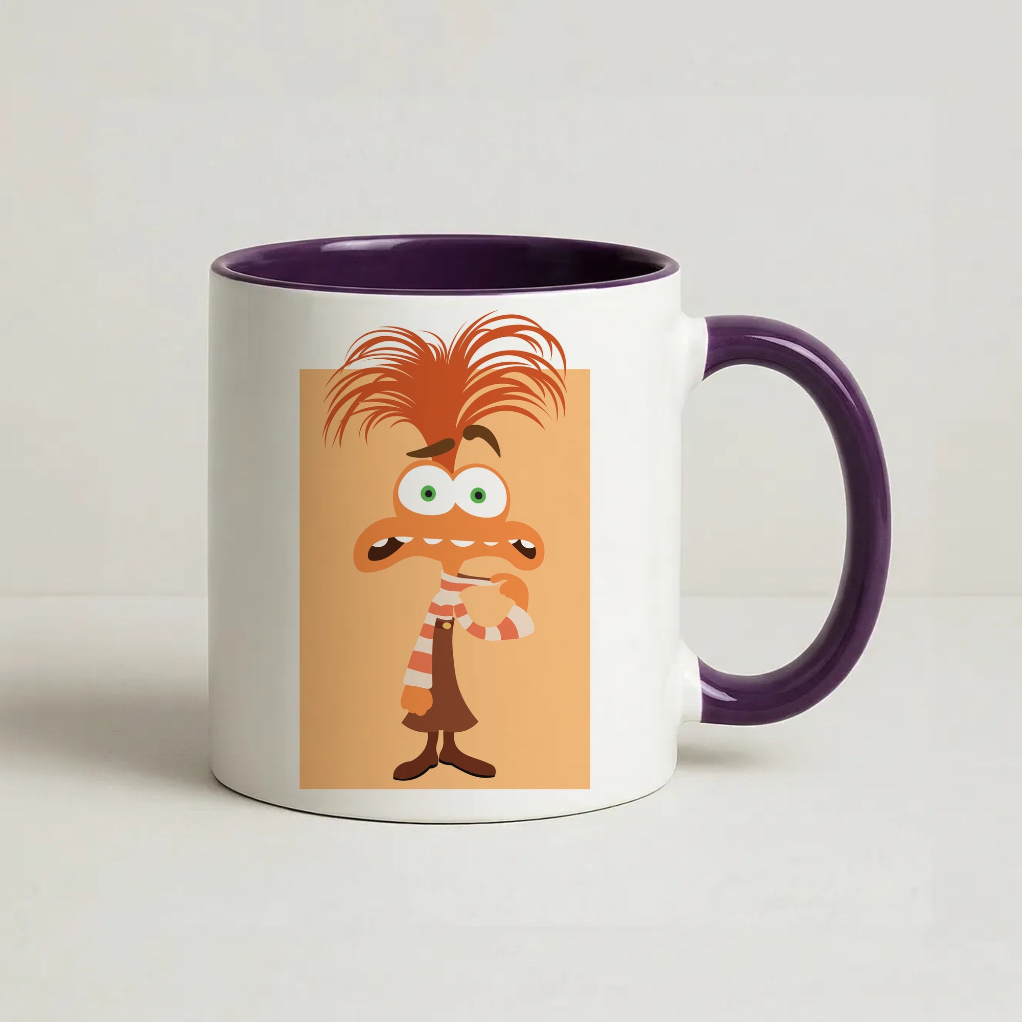 Anxiety - Inside Out Coffee Purple Mug