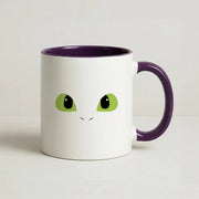 Black Fury Dragon Face Mug 10