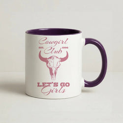 Cowgirl Club Coffee Purple Mug