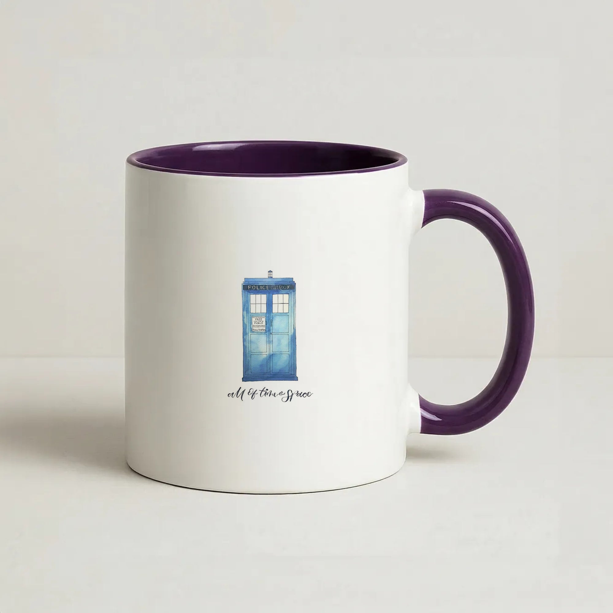 All of Time and Space Coffee Purple Mug
