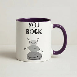 You Rock Coffee Purple Mug