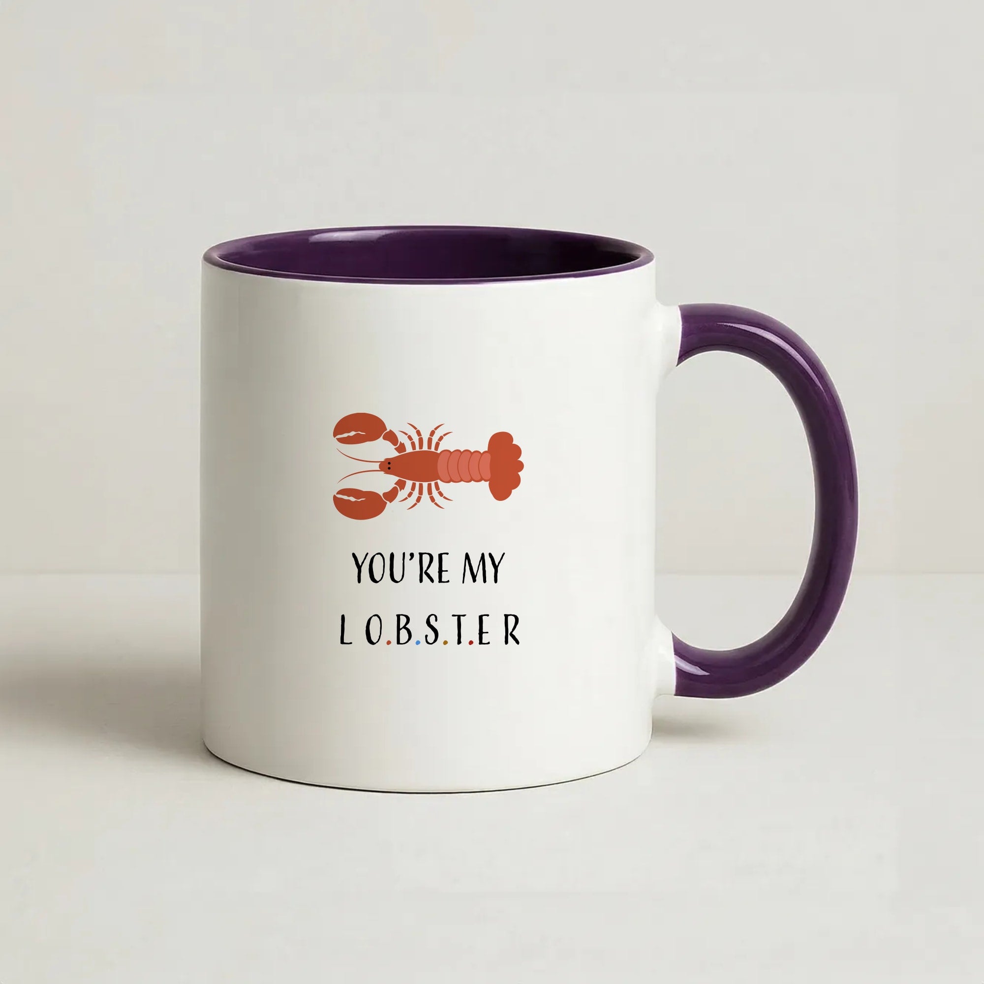 You're My Lobster Coffee Purple Mug