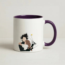 Edward And Kim -Scissorhands Coffee Purple Mug