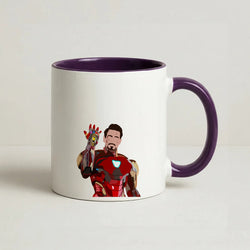Iron Man Coffee Purple Mug
