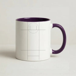The Pitch - Cricket Coffee Purple Mug
