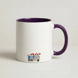 Love Band Coffee Purple Mug