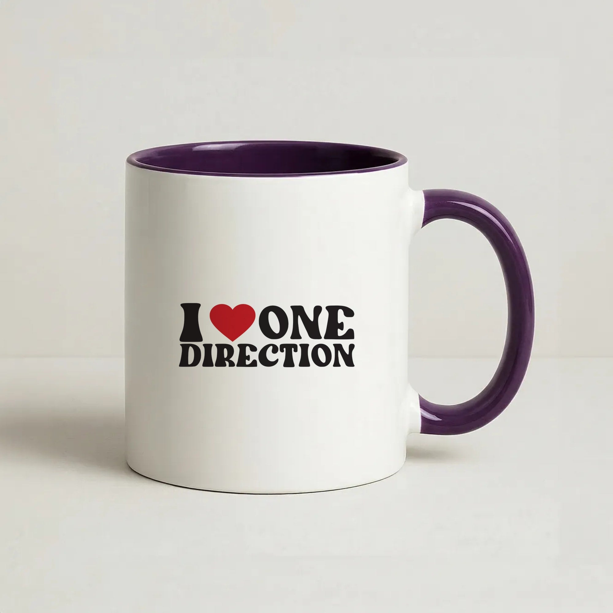 I Love Direction Coffee Purple Mug