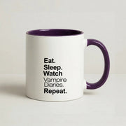 Eat Sleep Watch VPD Repeat Mug 10