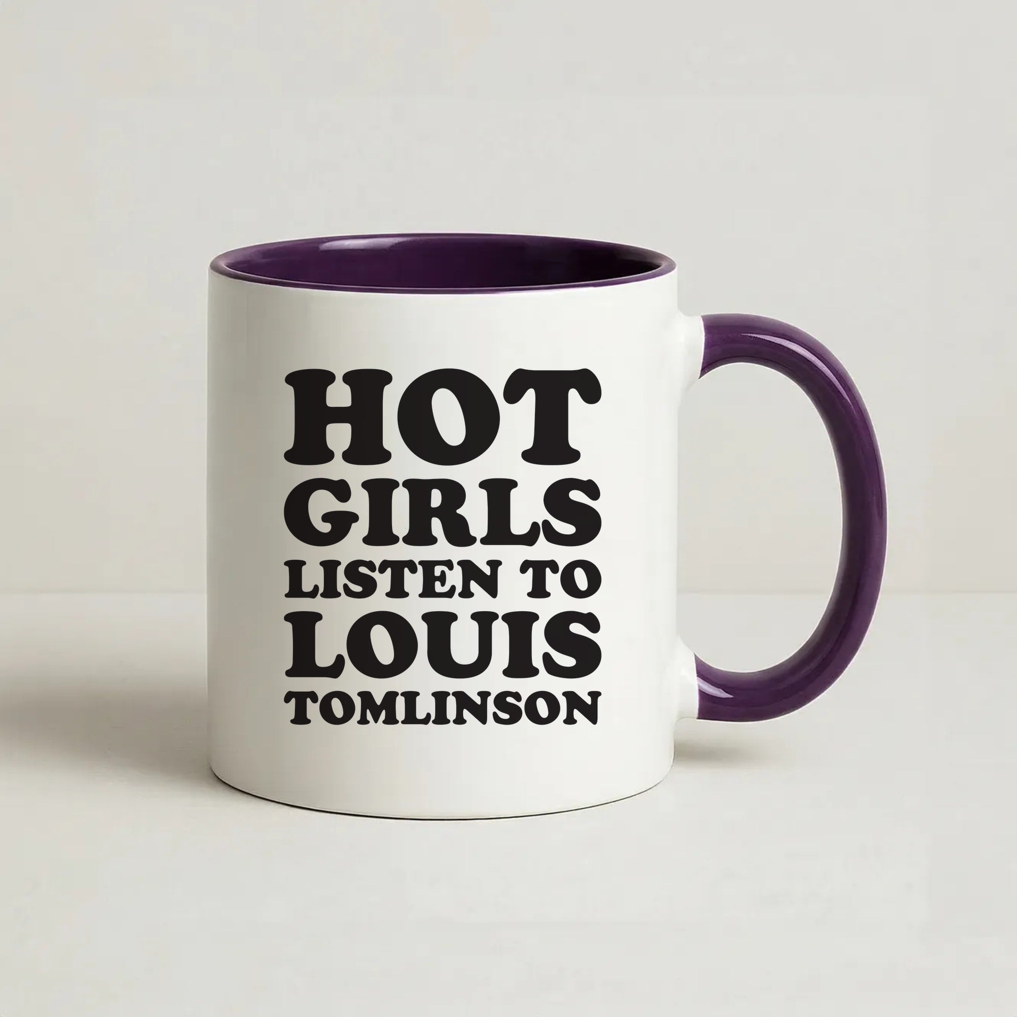 Hot Girls Listen To Louis Coffee Purple Mug