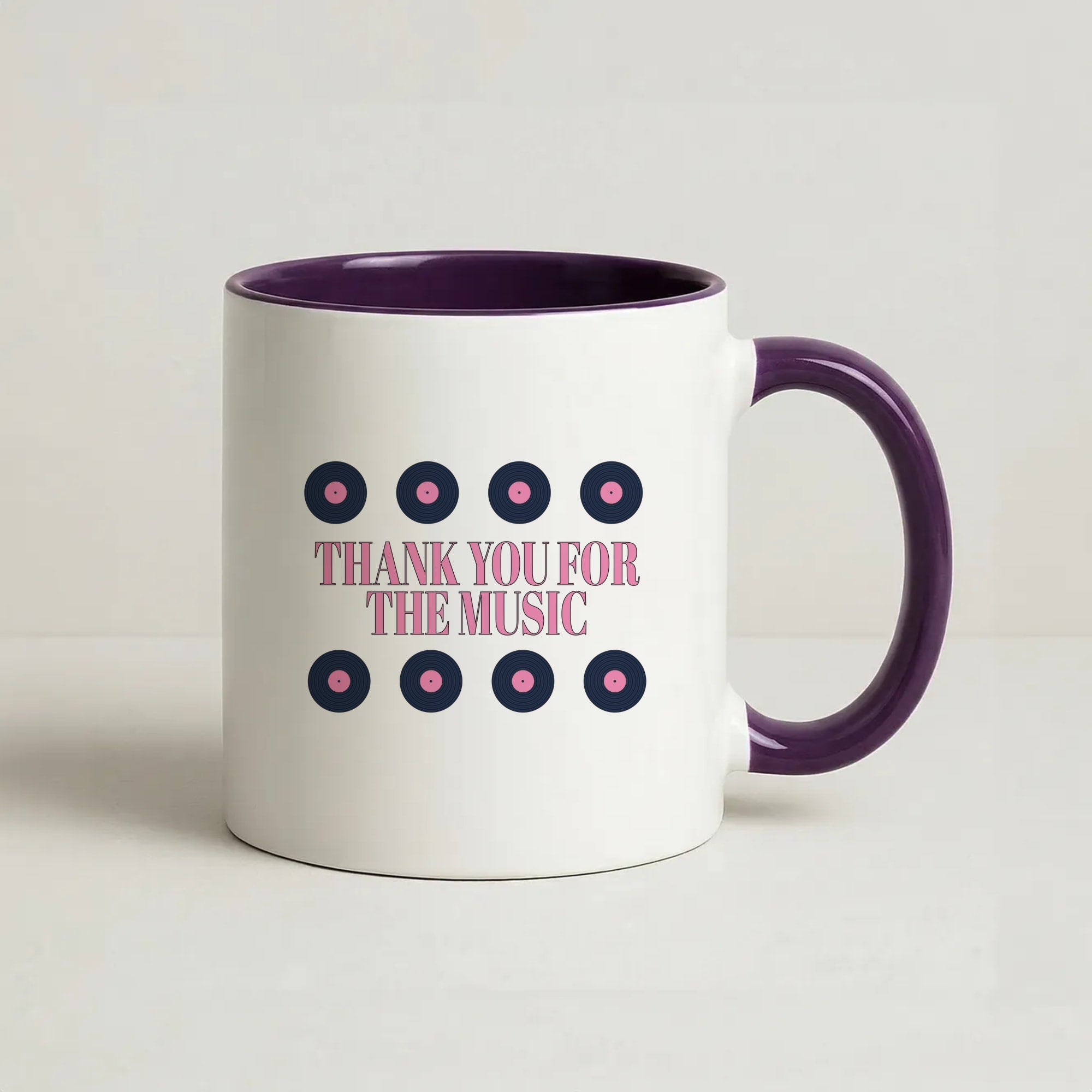 Thank You For The Music - Mamma Mia Coffee Purple Mug
