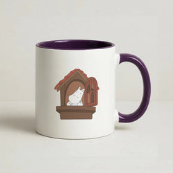 The Window Coffee Purple Mug