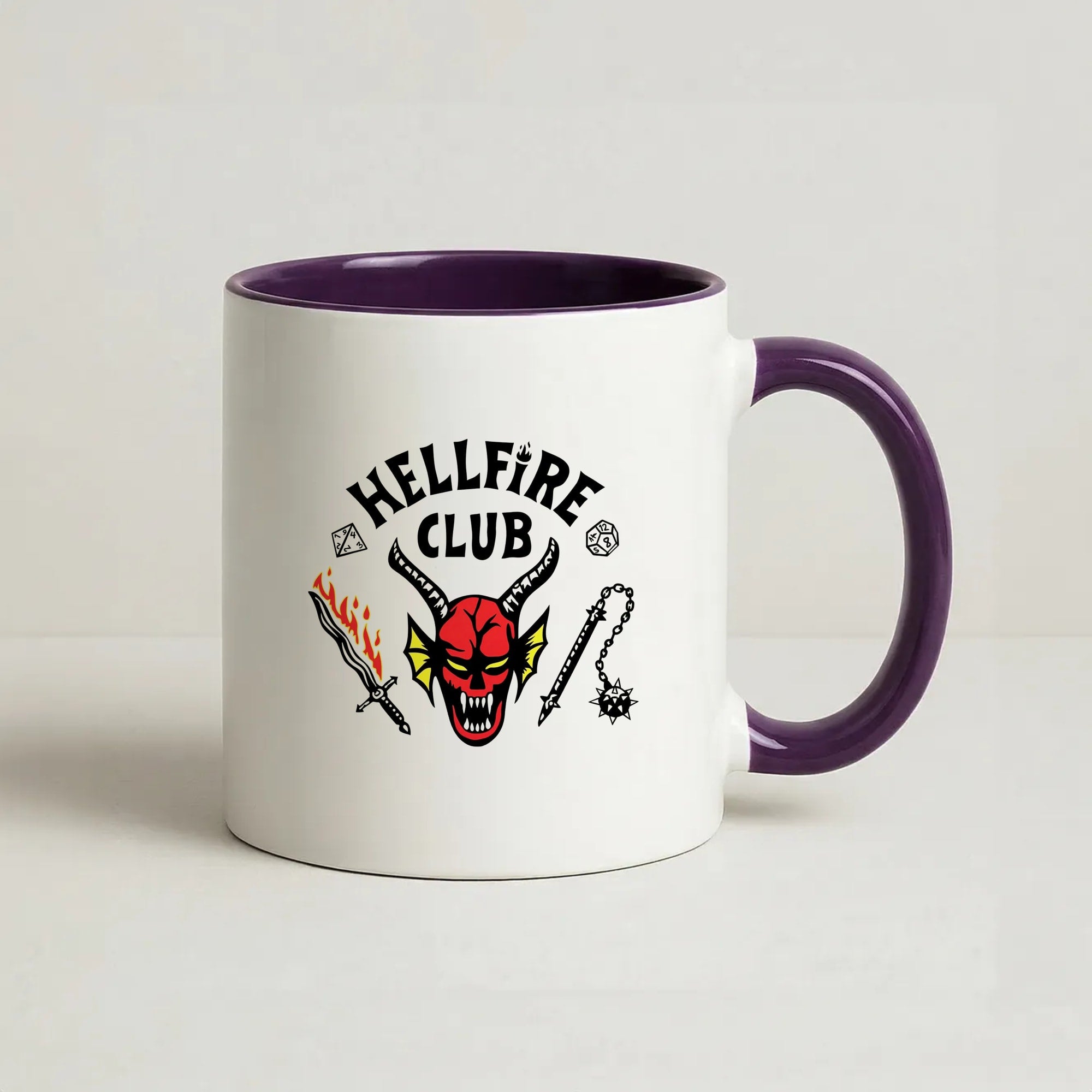 Hellfire Club Logo Coffee Purple Mug