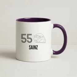 Sainz Helmet 2026 Coffee Purple Mug