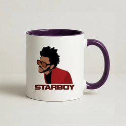 Starboy Singer Title Coffee Purple Mug