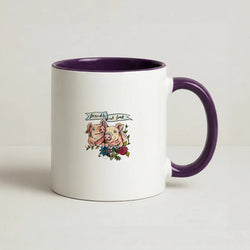 Friends Not Food - Vegan Coffee Purple Mug