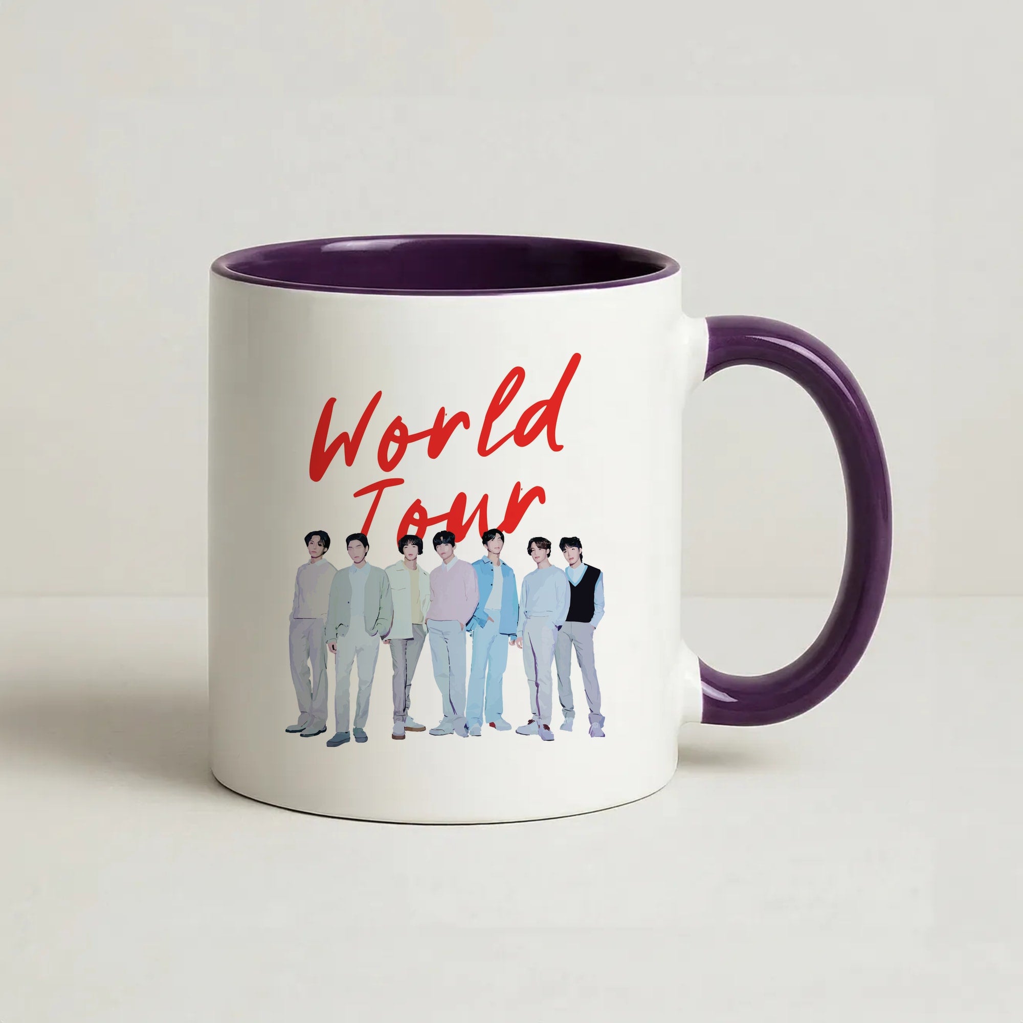 K-Pop Band Pastel Tour Coffee Purple Mug