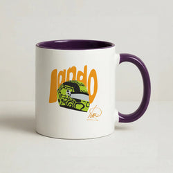 Abstract Lando Coffee Purple Mug