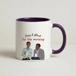 Troy And Abed In The Morning - Community Coffee Purple Mug