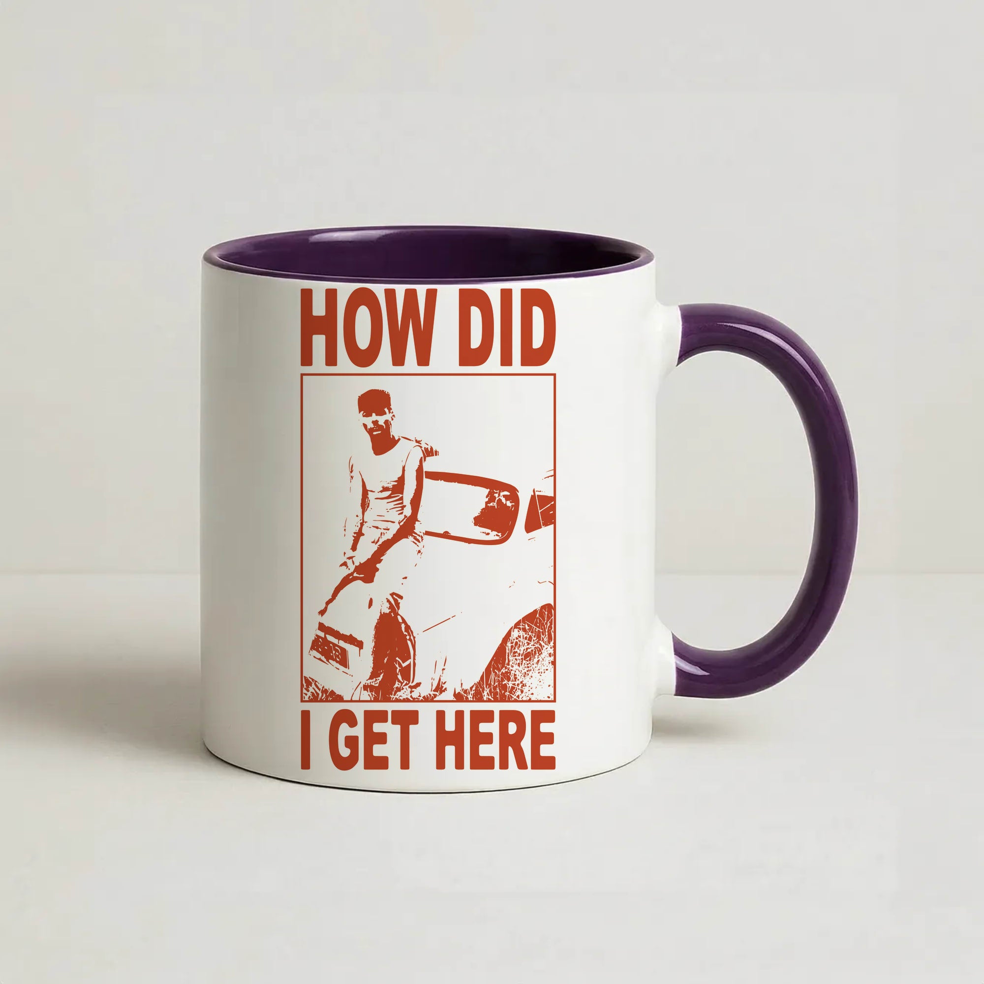 HDIGH Poster Coffee Purple Mug