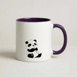 Vegan Panda Coffee Purple Mug