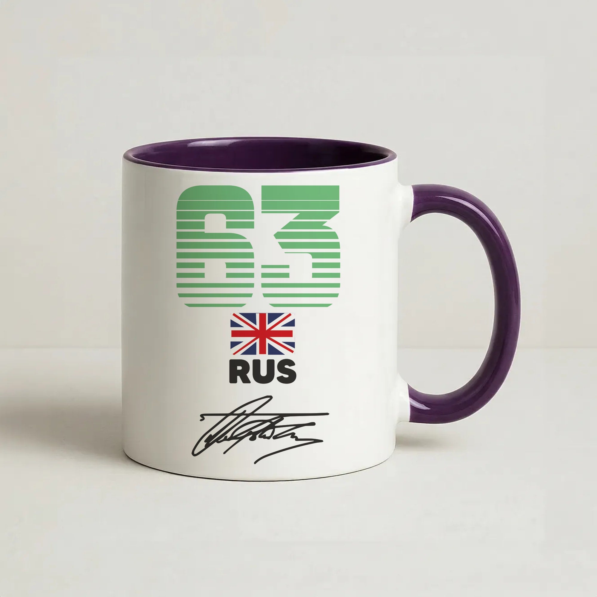 George Russel - F1 Coffee Purple Mug