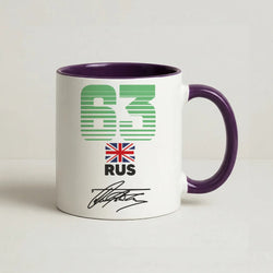 George Russel - F1 Coffee Purple Mug