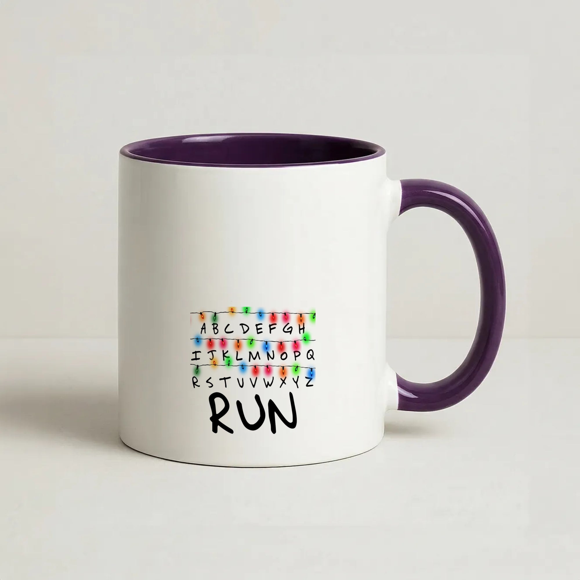 Run Coffee Purple Mug