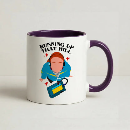 Running Up That Hill Coffee Purple Mug