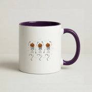 Dancing Pumpkin Skeletons Mug 10