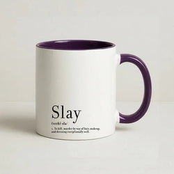 Slay Coffee Purple Mug