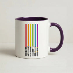 Lightsabers Coffee Purple Mug