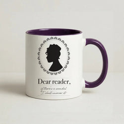 Dear Reader Coffee Purple Mug