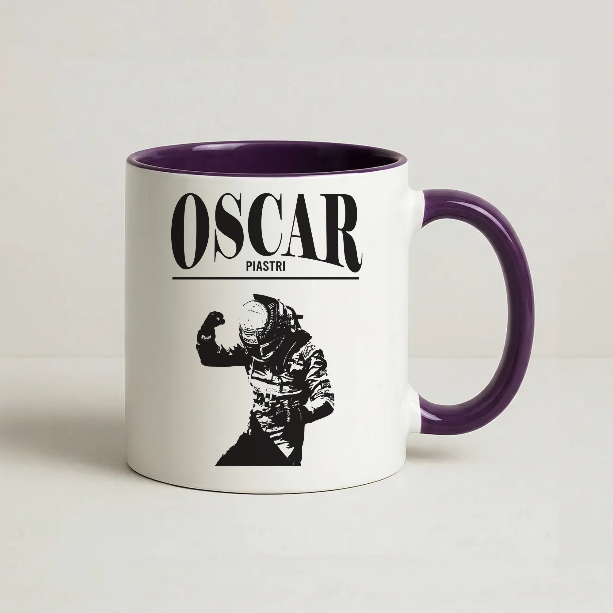 Oscar Orange And Black Coffee Purple Mug
