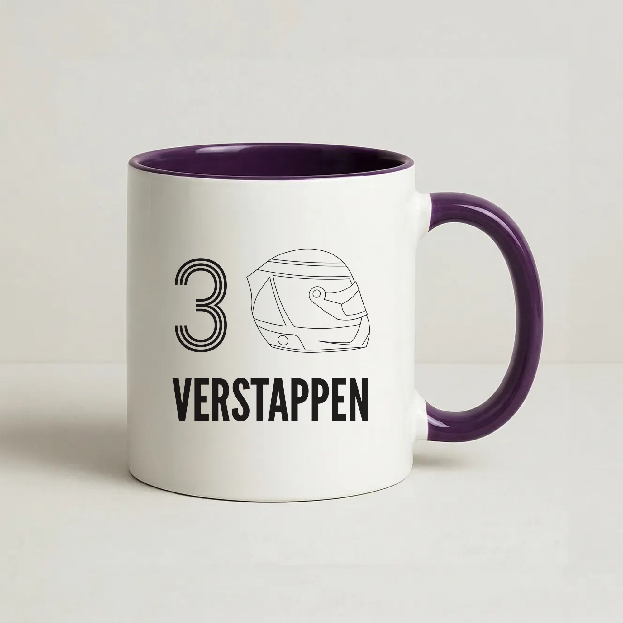 Verstappen Helmet 2026 Coffee Purple Mug