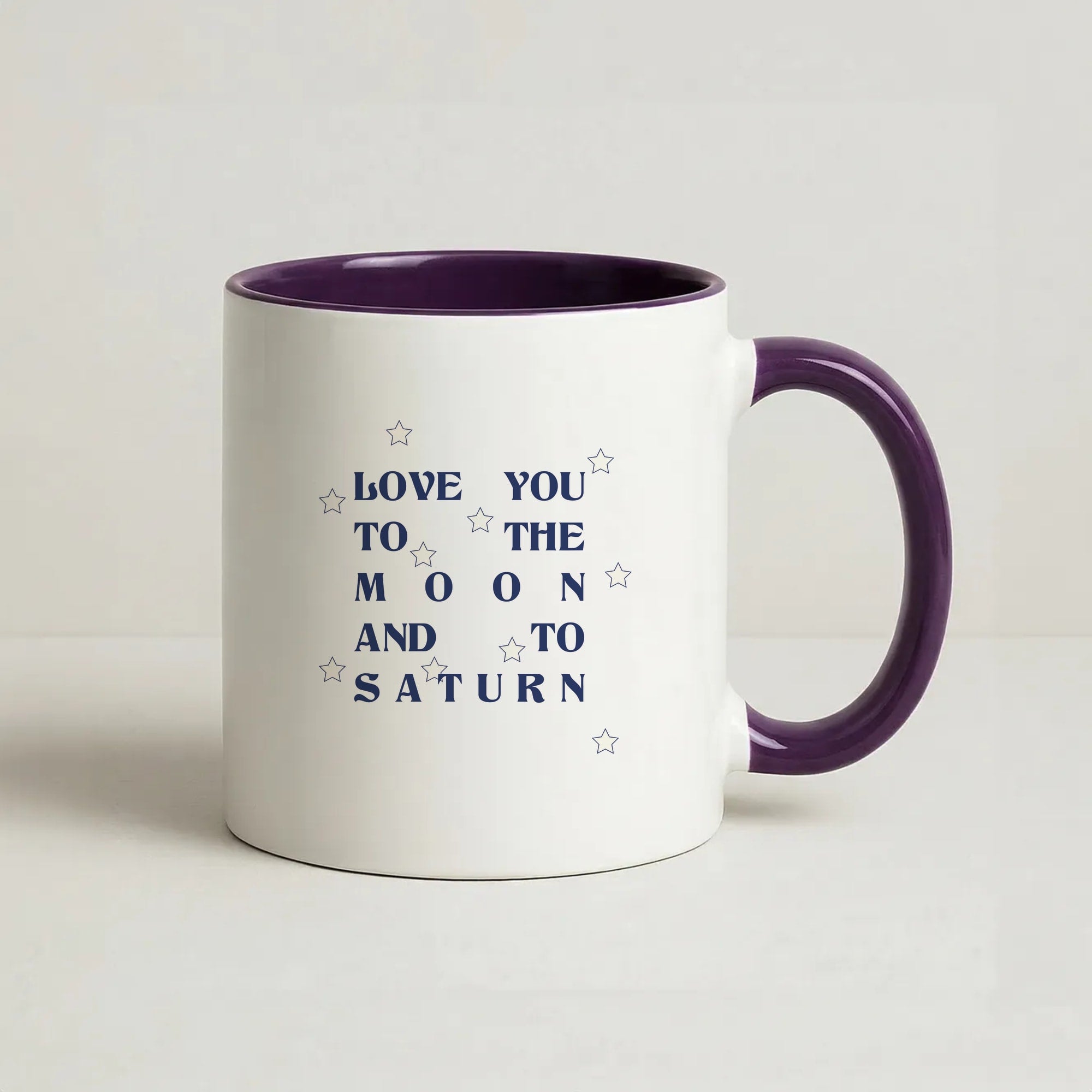 Love You To The Moon And To Saturn - Taylor Coffee Purple Mug