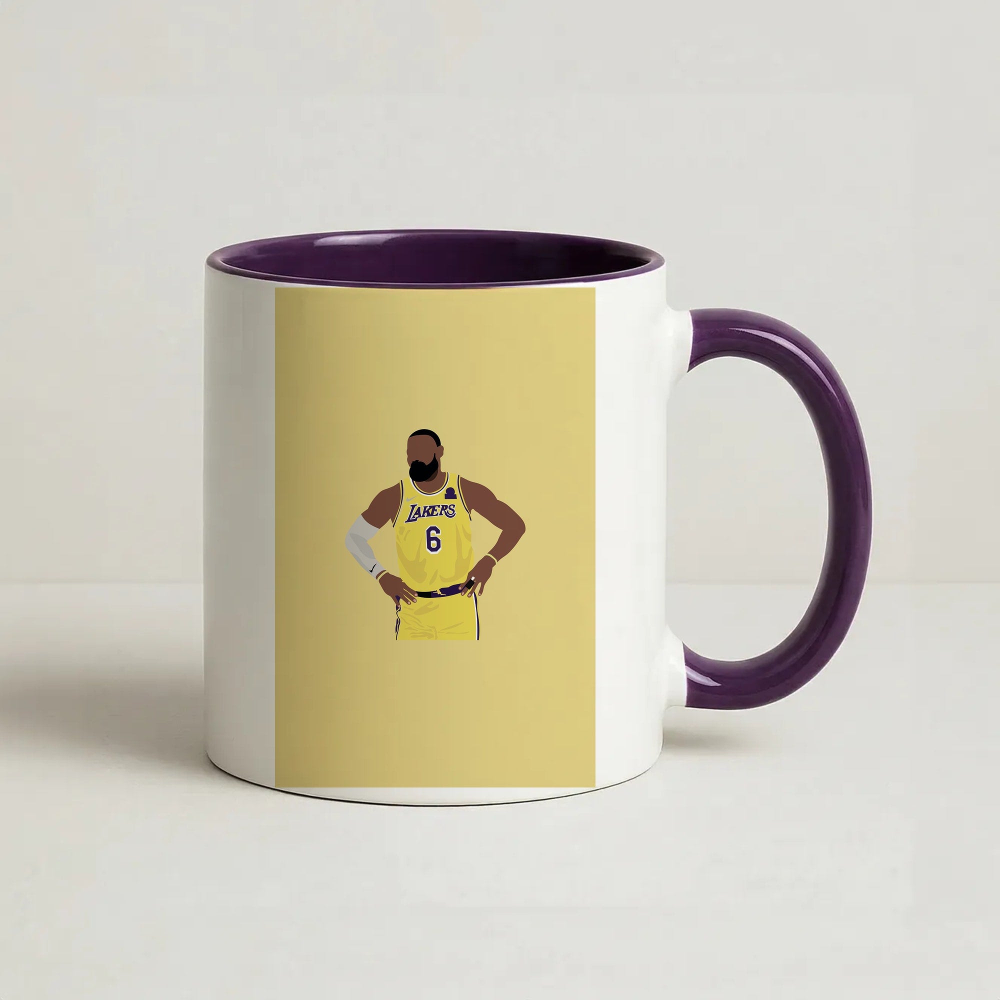 Lebron - Baskteball Coffee Purple Mug