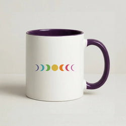 Band Moon Cycle Coffee Purple Mug