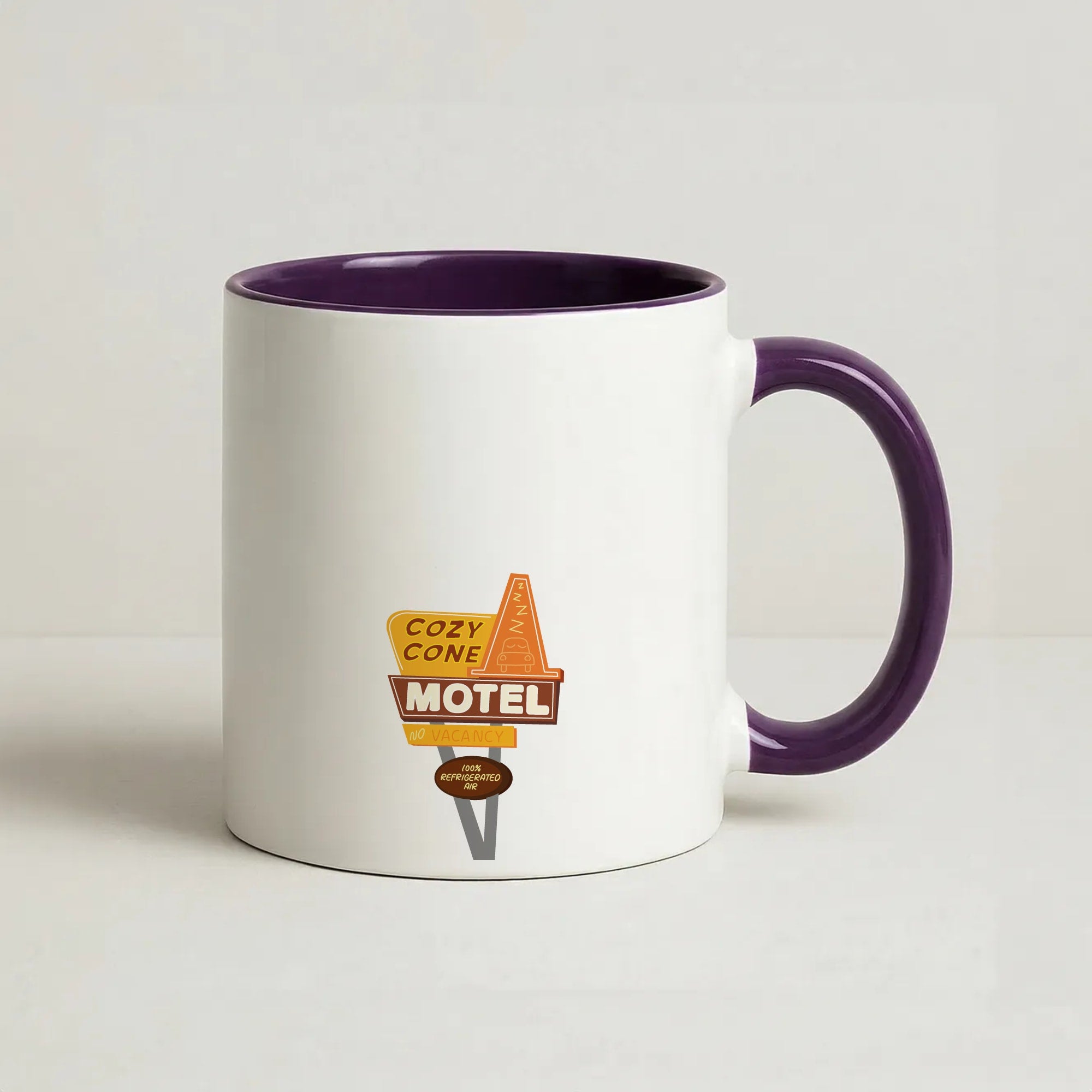 Cozy Cone Motel - Cars Coffee Purple Mug